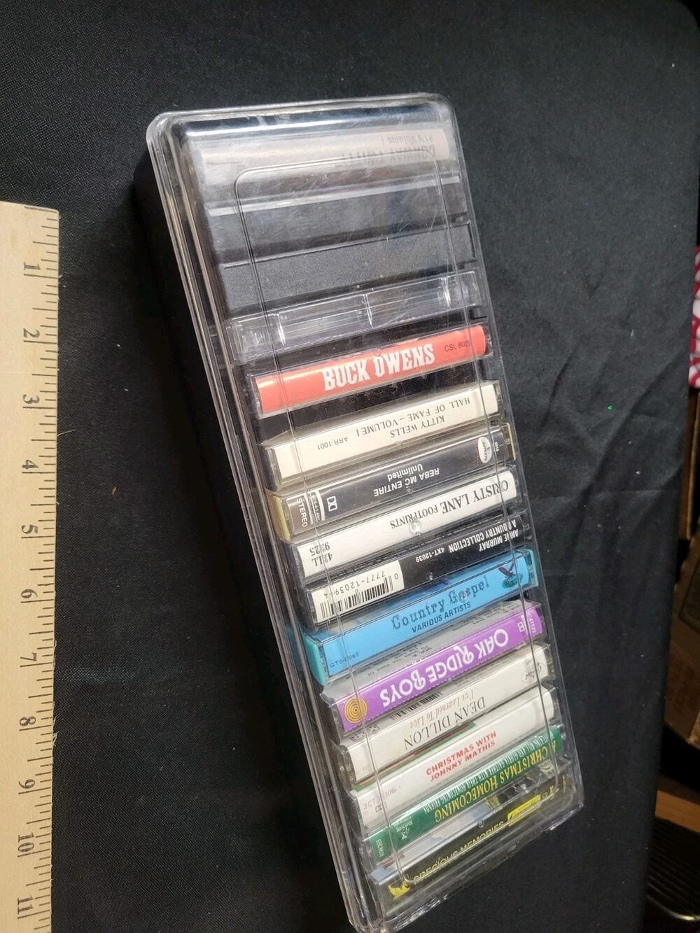 Lot Of 15 Cassette Tapes And Vintage Case mixed Artists See Pictures